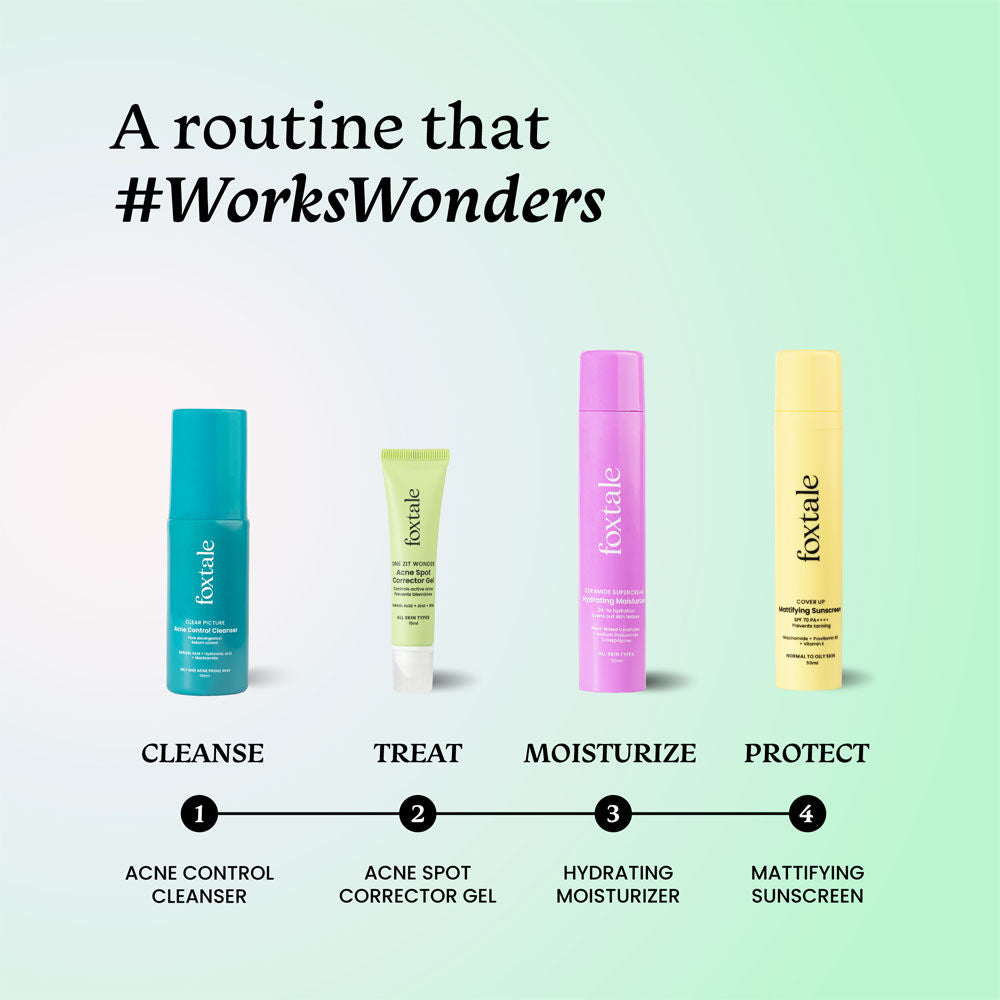 Acne Spot Corrector Gel with Azelaic Acid + AHA + BHA for Treating Active Acne in 12 hrs