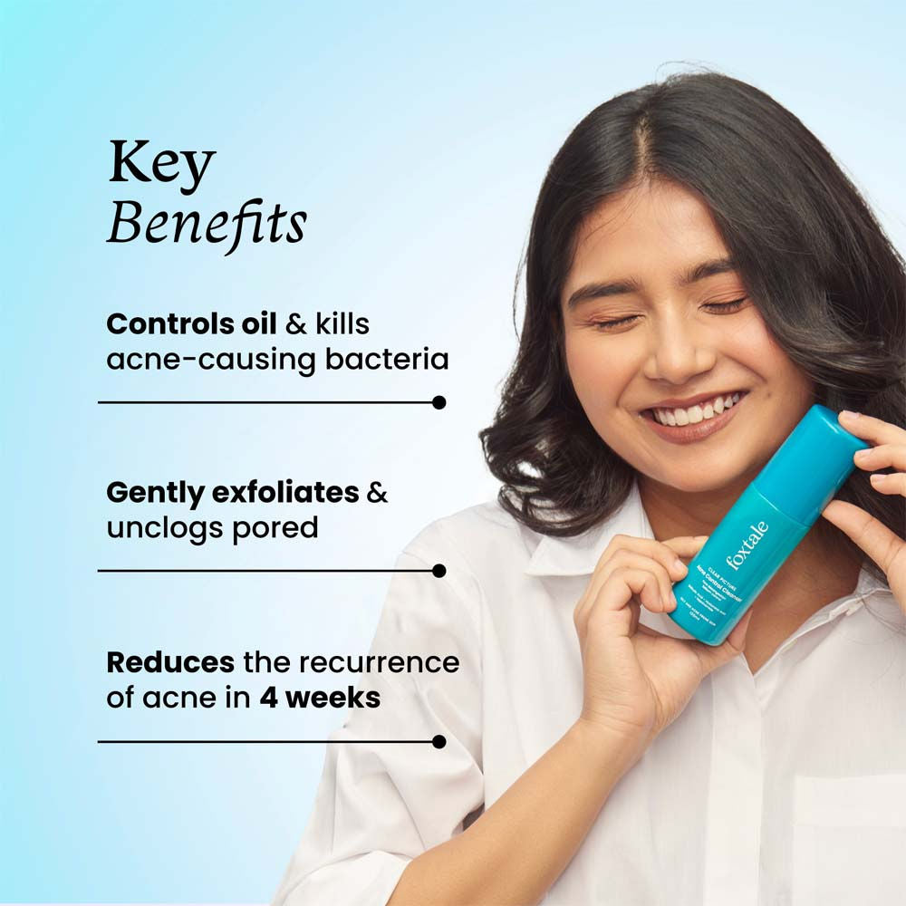 Acne Control Cleanser with Salicylic Acid & Niacinamide, Controls Oil & Fights Acne