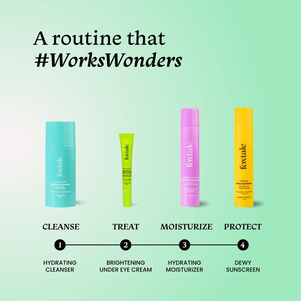 Brightening Under Eye Cream with Vitamin-C, Caffeine & Hyaluronic Acid