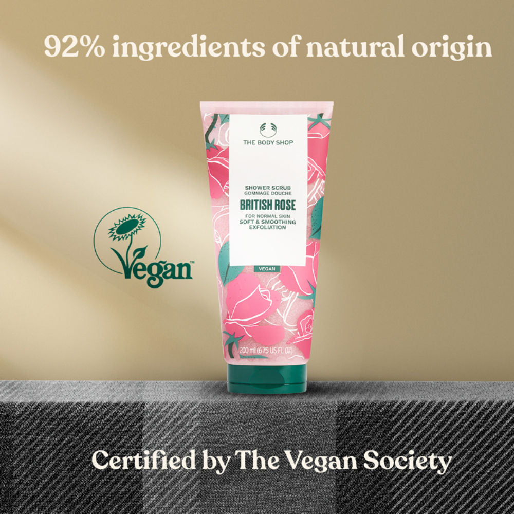 British Rose Shower Scrub