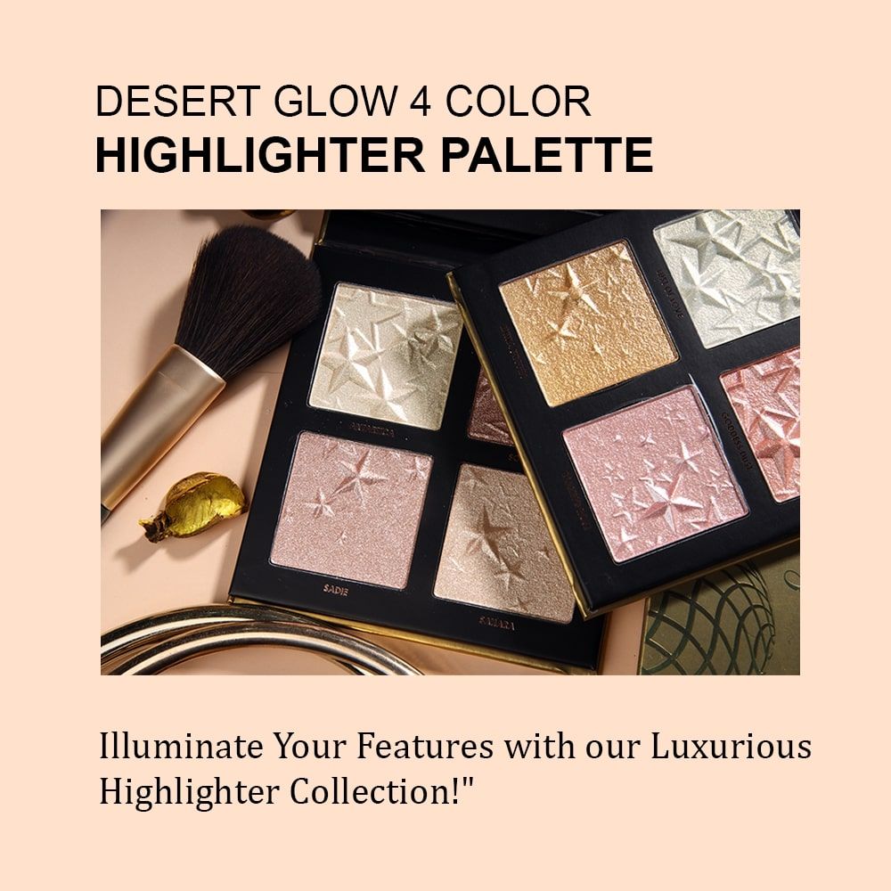 Desert Glow 4 Color Highlighter Palette