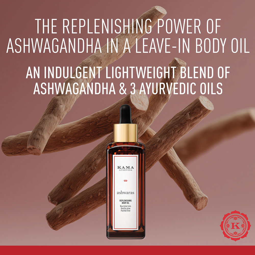 Ashwaras Replenishing Body Oil - Leave-in Body Oil for Daily Use