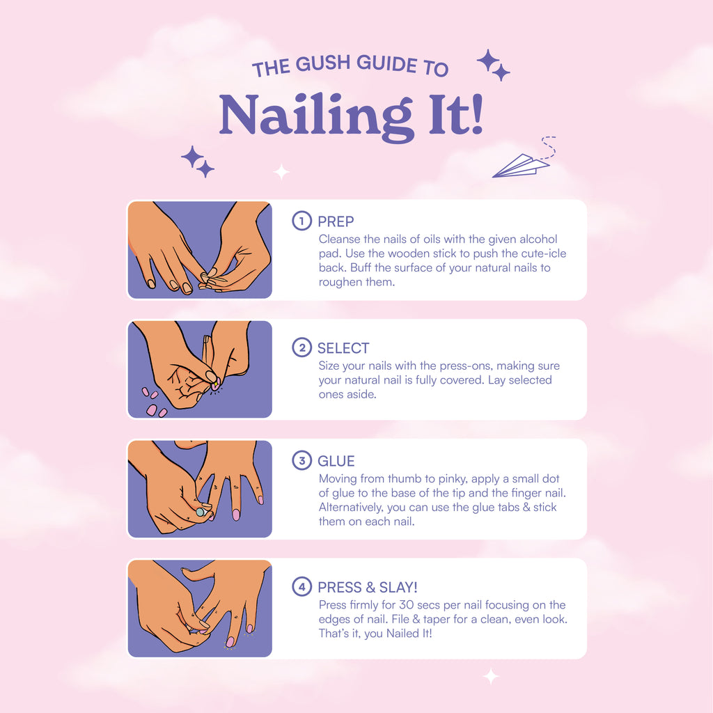 Nailed It Reusable Luxury Press On Nails (Medium To Long Almond)