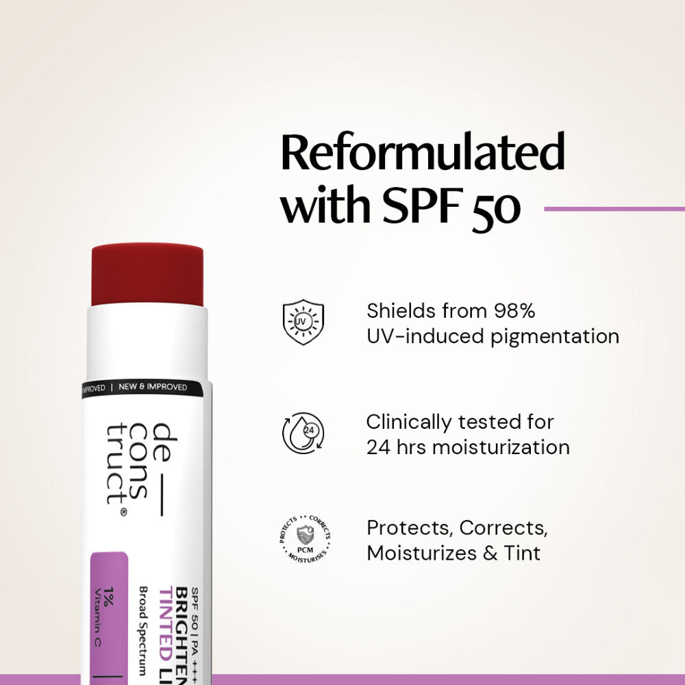 Brightening Tinted Lip Balm SPF 50, Moisturizes & Brightens