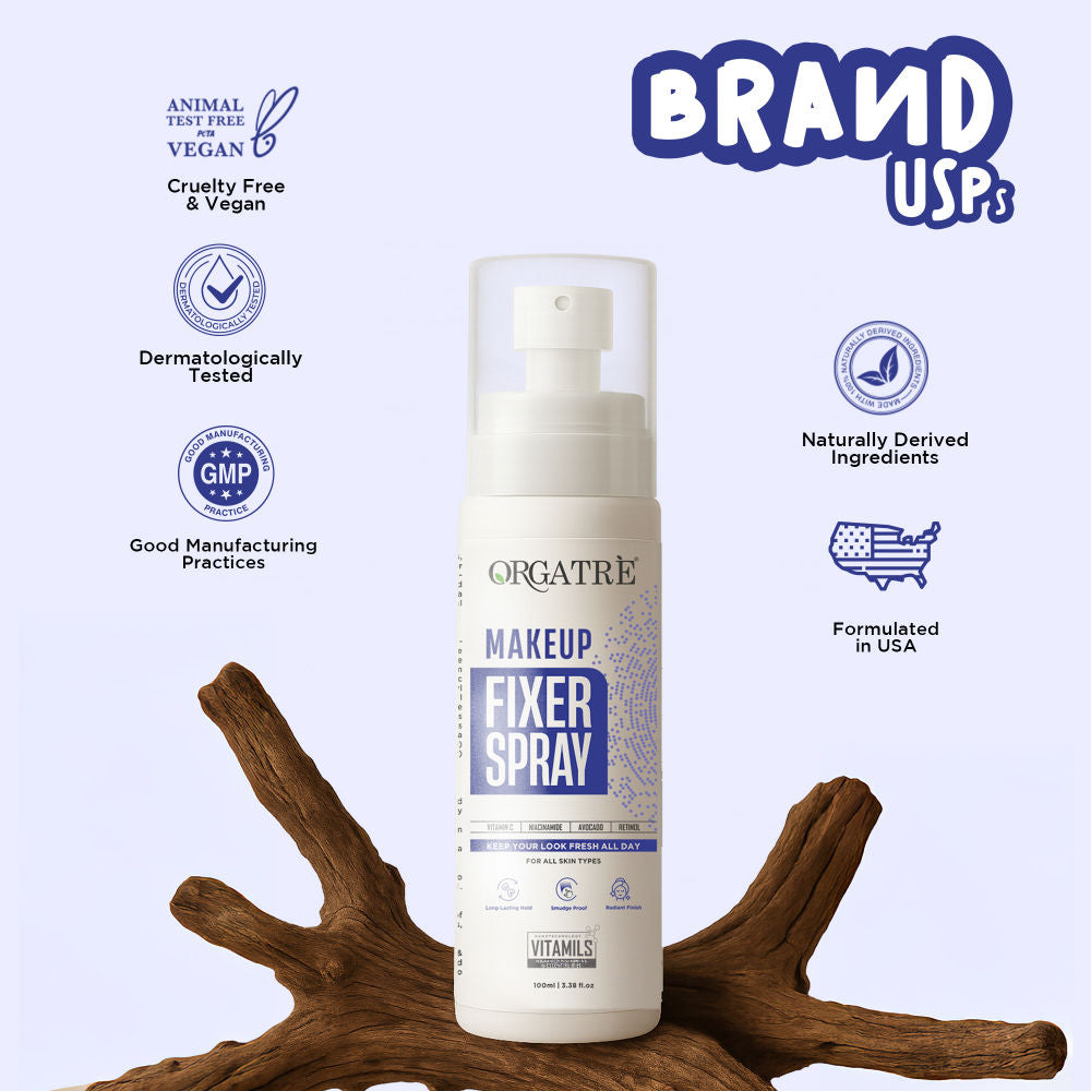 Makeup Fixer Setting Spray - Long-Lasting, Smudge-Proof & Lightweight Formula Primer