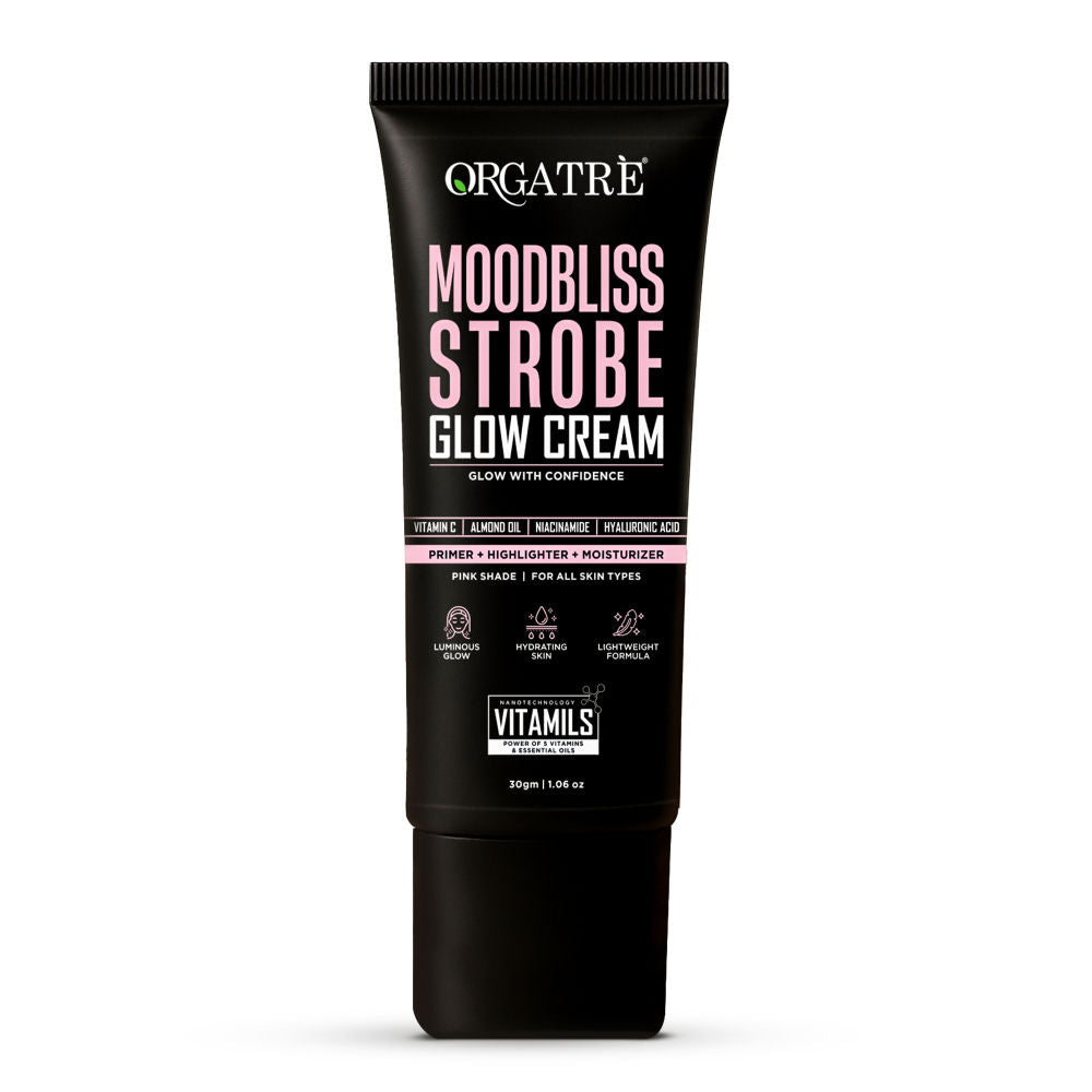 Strobe Cream Pink - Instant Glow Highlighter, Primer & Moisturizer Makeup Finish Highlighter