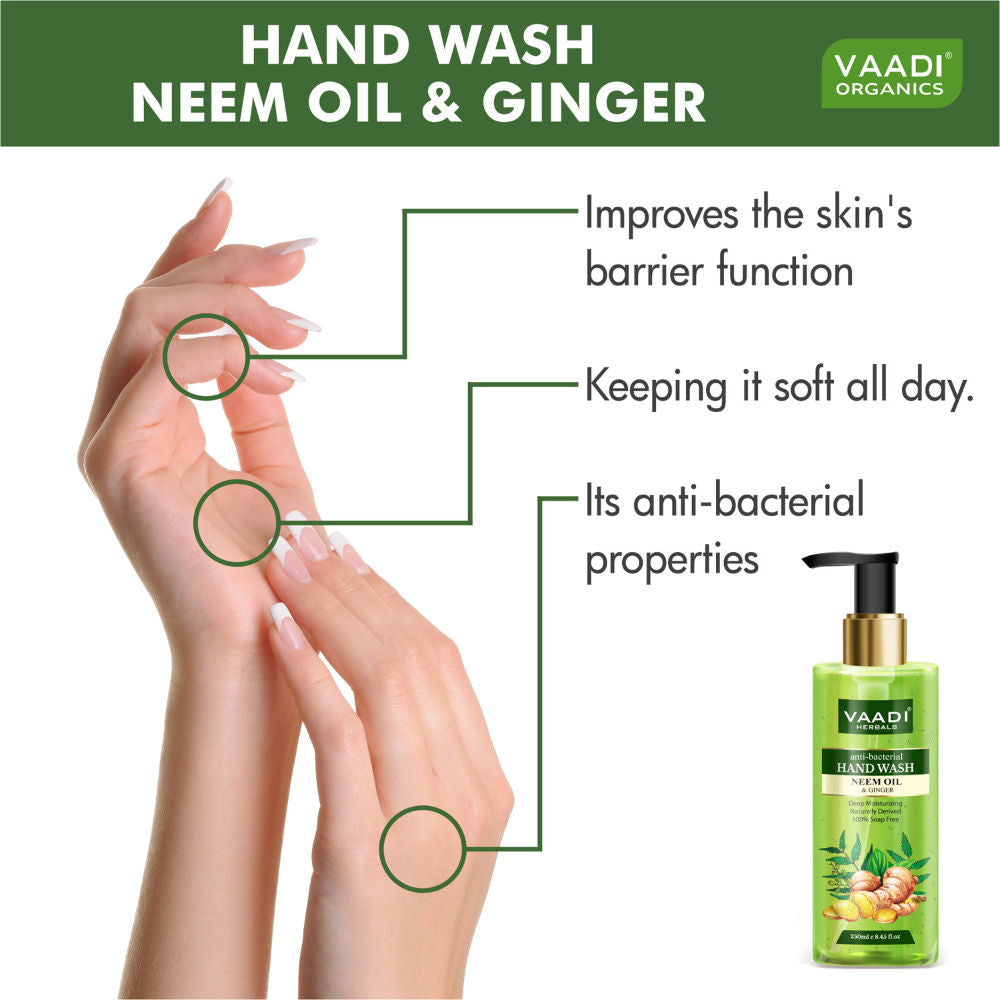 Anti-Bacterial Neem Oil & Ginger Hand Wash