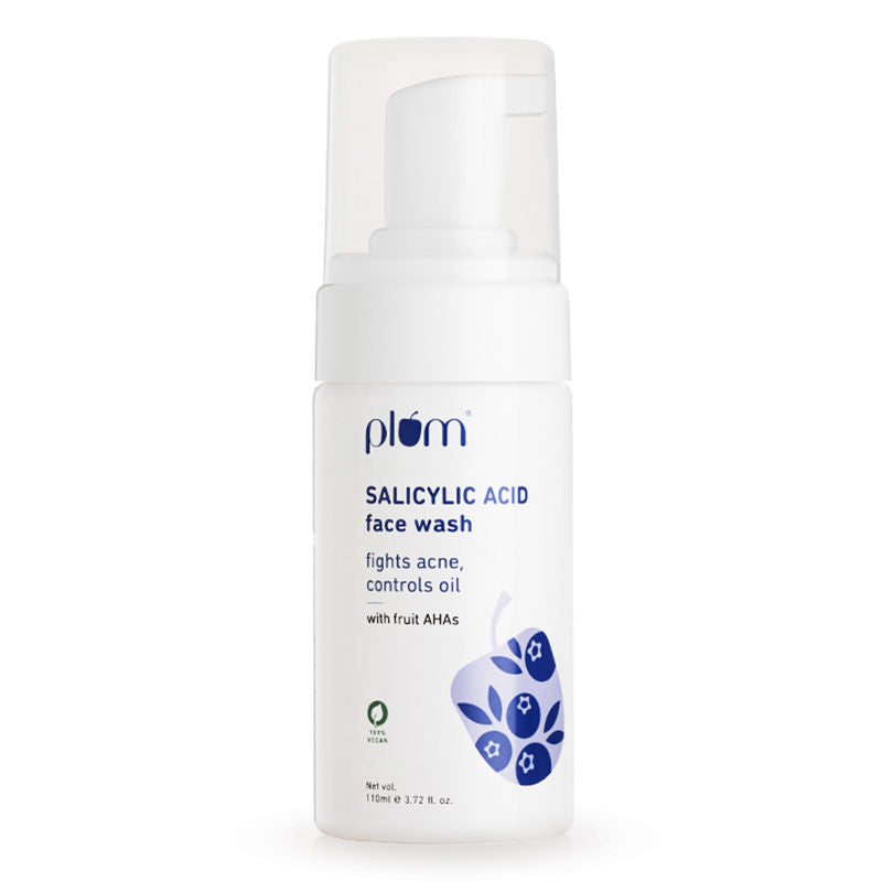 Salicylic Acid Foaming Face Wash - Fights Active Acne & Controls Oil For Smooth Skin