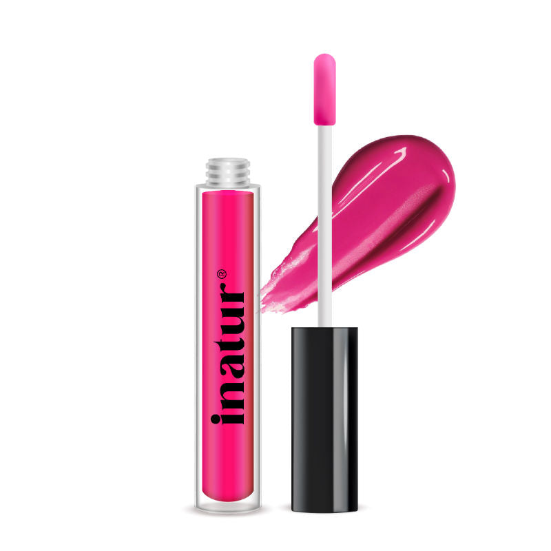 Lip Gloss-Angelic, Soft Pink Gloss, Hydrating, Long-Lasting, with Rosehip & Coconut Oil - Attitude