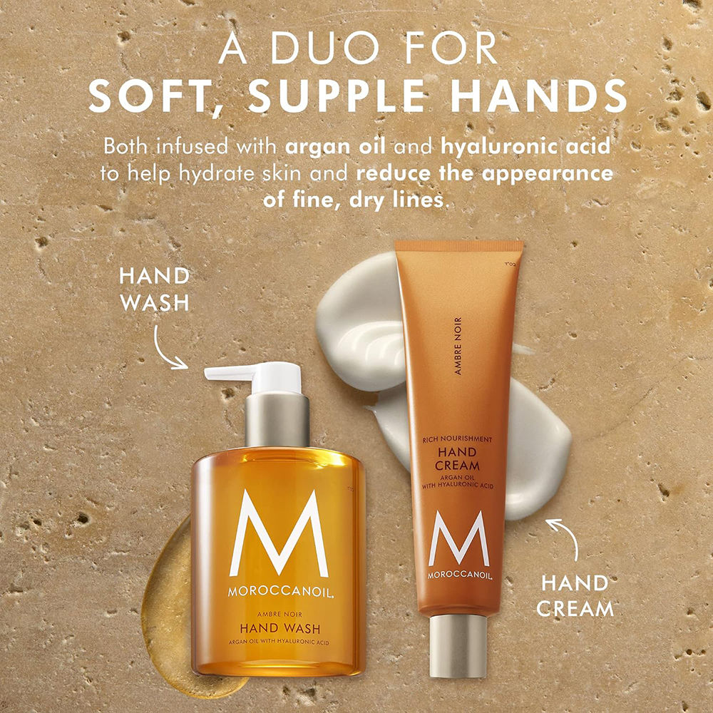 Hand Wash Ambre Noir |Argan Oil & Hyaluronic Acid |Hydrating Cleanser Moisturizes Hands