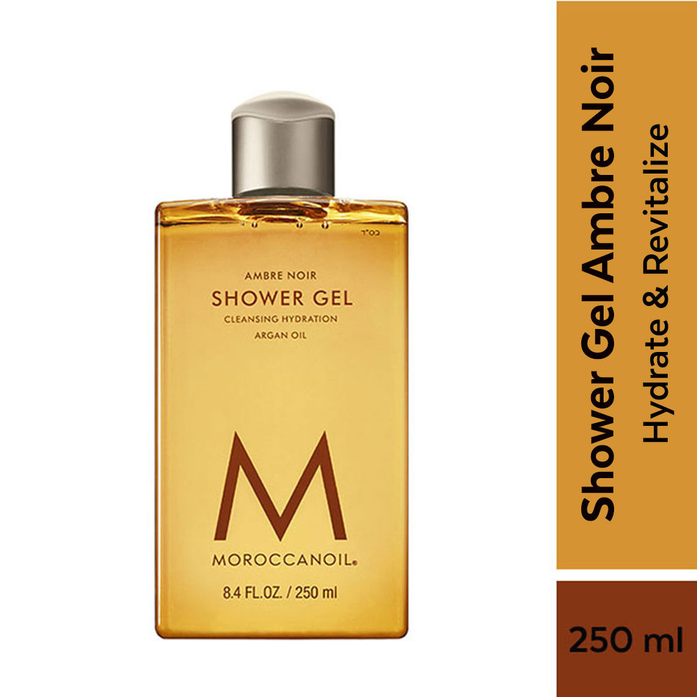 Shower Gel Ambre Noir Argan Oil-Infused for Gently Cleanses, Hydrates & Softens Skin