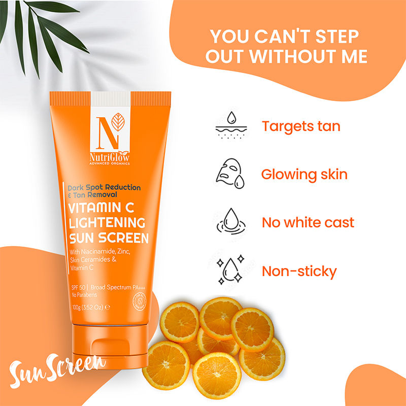 Advanced Organics Vitamin C Lightening Sun Screen SPF 50 PA+++