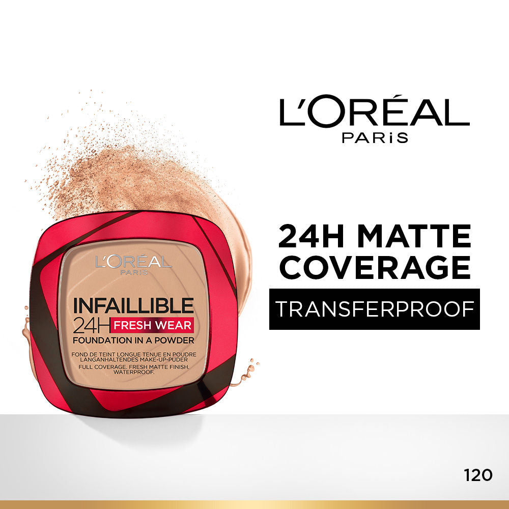 Infallible 24H Fresh Wear Waterproof Powder Foundation - 120