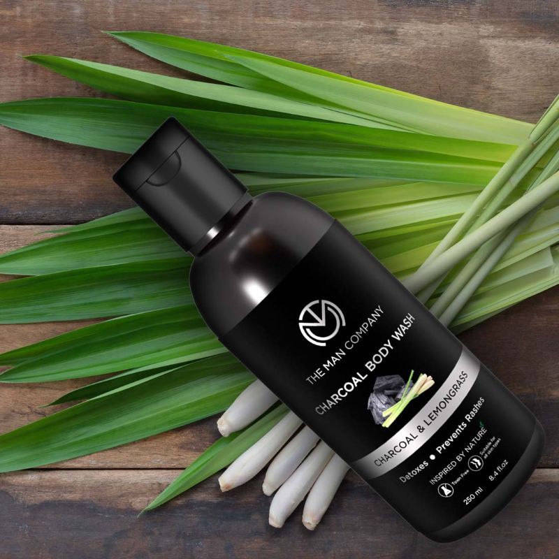 Charcoal Body Wash With Lemongrass & Cinnamon