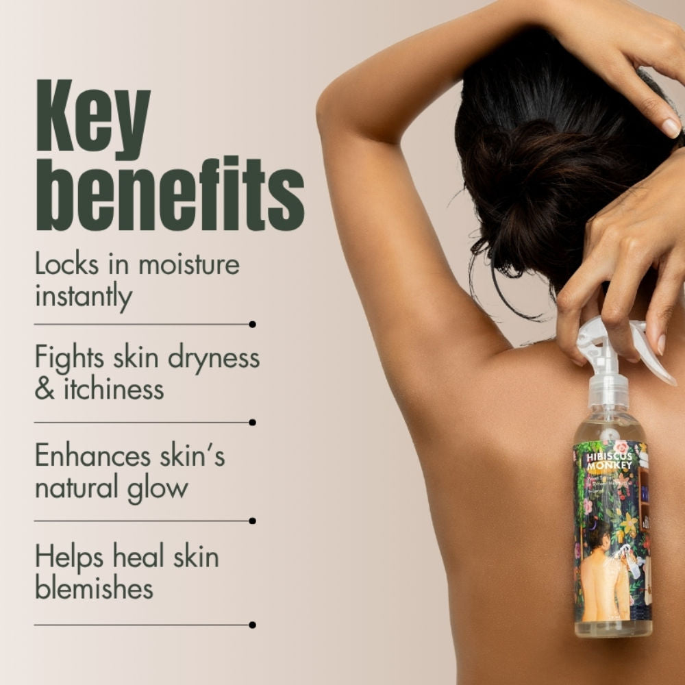 Velvet Spray Bergamot In-Shower Body Moisturizer, 100% Natural for Dry Skin