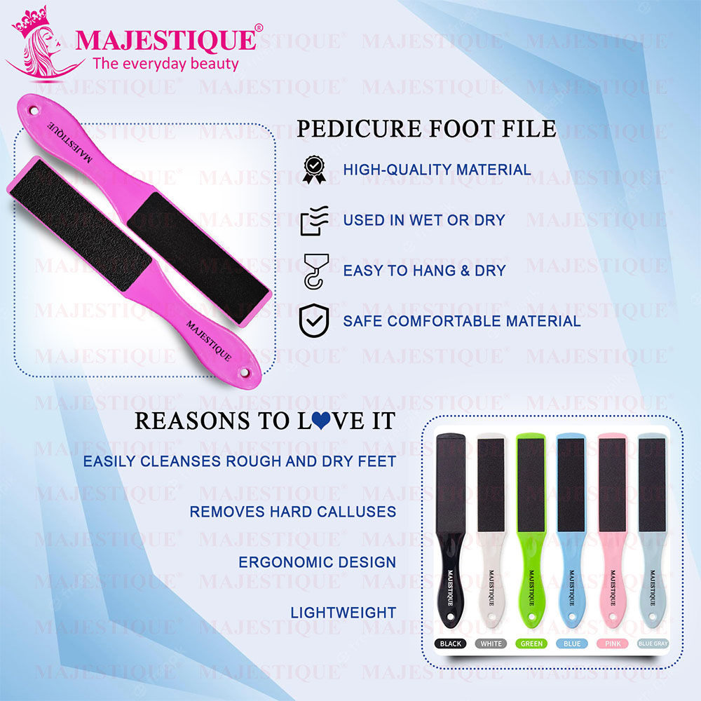 Double-Sided Foot File for Callus Removal, Smooth Feet - Color May Vary