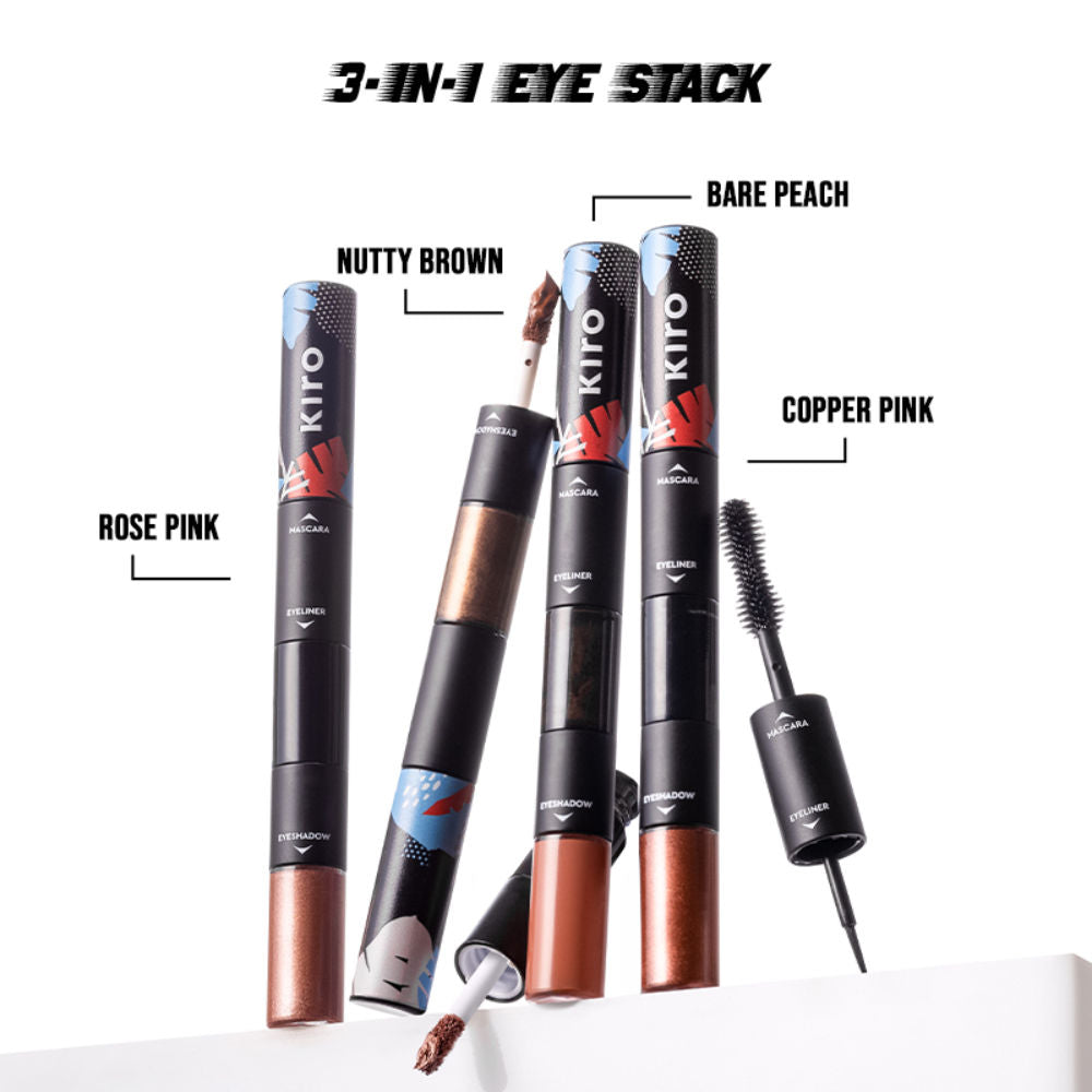 3 In 1 Eye Stack - Eyeshadow + Eyeliner + Mascara