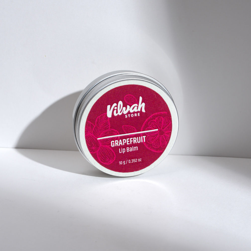 Grapefruit Lips Balm for Dry Damaged & Chapped Lips Enriched With Shea Butter & Beeswax