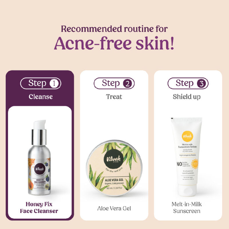 Honey Fix Face Wash To Treat Acne, Control Oil & Balance Ph With Honey & Papaya Extract