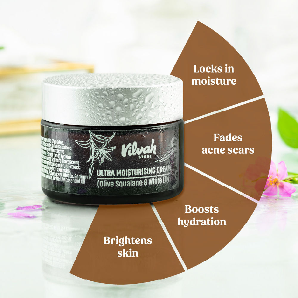 Ultra Moisturising Cream To Balance Moisture With Olive Squalane & White Lily