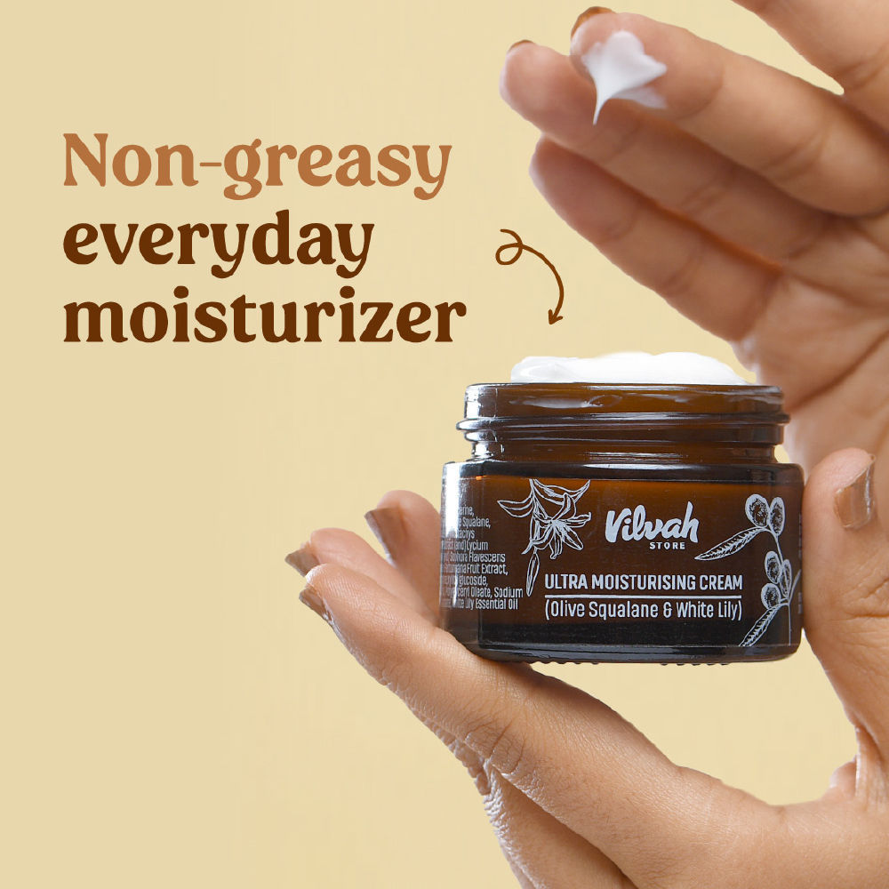 Ultra Moisturising Cream To Balance Moisture With Olive Squalane & White Lily