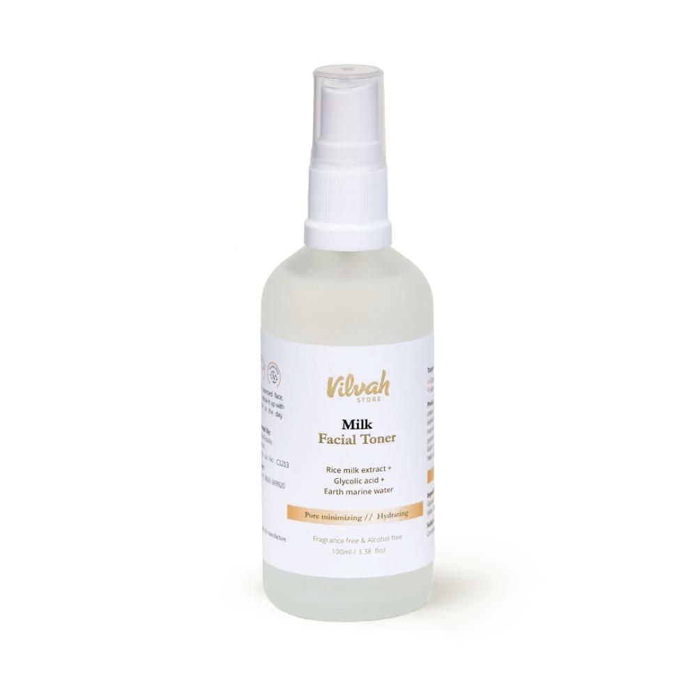 Face Toner with Rice Milk extract, Glycolic acid & Earth Marine Water for Pore-minimizing