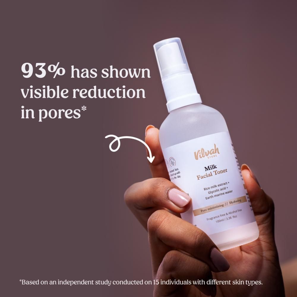 Face Toner with Rice Milk extract, Glycolic acid & Earth Marine Water for Pore-minimizing
