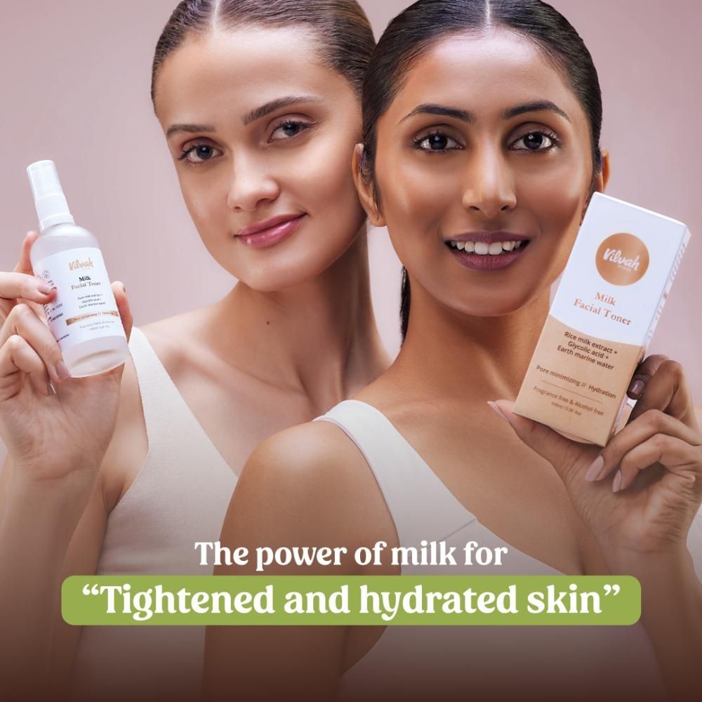 Face Toner with Rice Milk extract, Glycolic acid & Earth Marine Water for Pore-minimizing