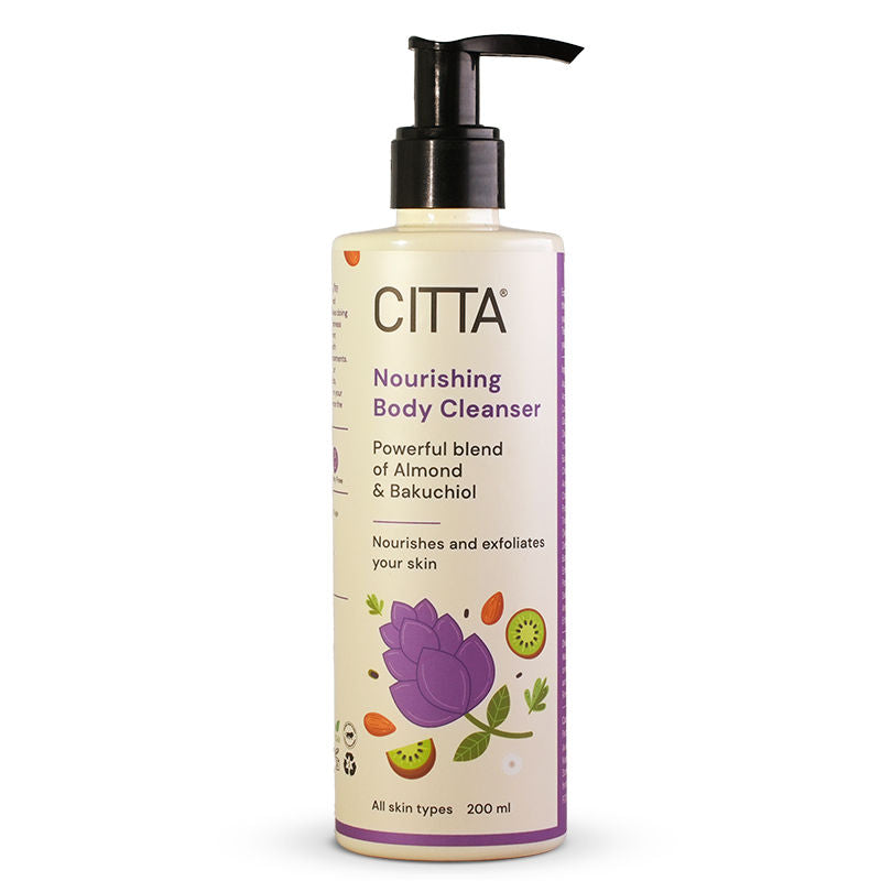 Nourishing Body Cleanser With Bakuchiol, Almond, Fruit extracts For Mild Daily Exfoliation