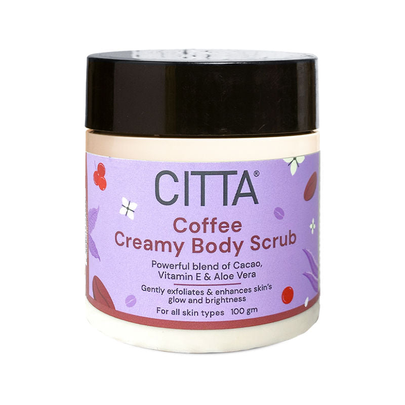 Coffee Creamy Body Scrub, Mild Exfoliation, Creamy, Moisturizing Base, Non-Irritating