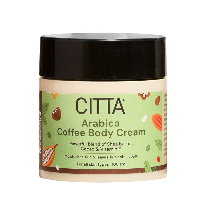 Arabica Coffee Body Cream, Moisturized, Glowing Skin with Indulgent Arabica Coffee Fragrance
