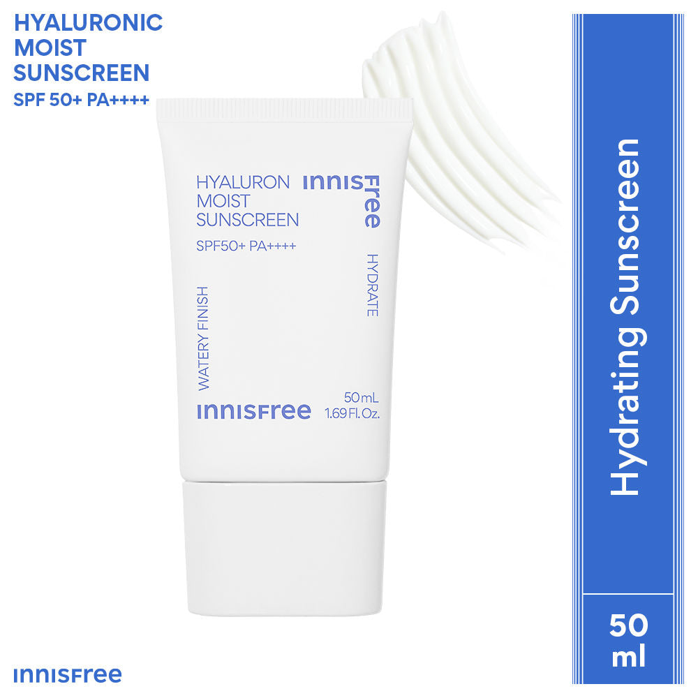 Hyaluron Moist Sunscreen SPF 50+ PA++++, No White Cast, Watery Finish