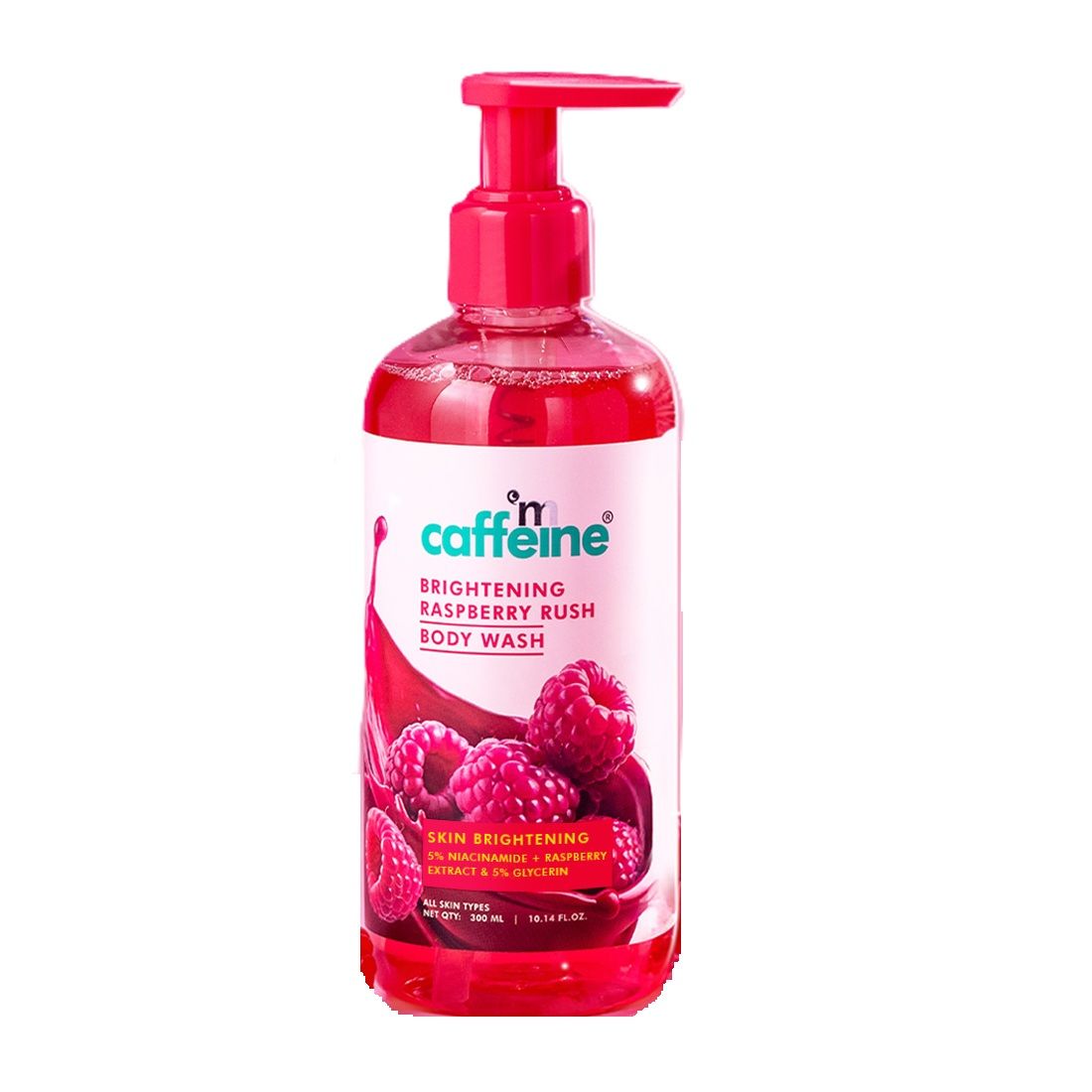 Brightening Body Wash 5% Niacinamide & Raspberry Boosts Glow, 5% Glycerine Softens Skin