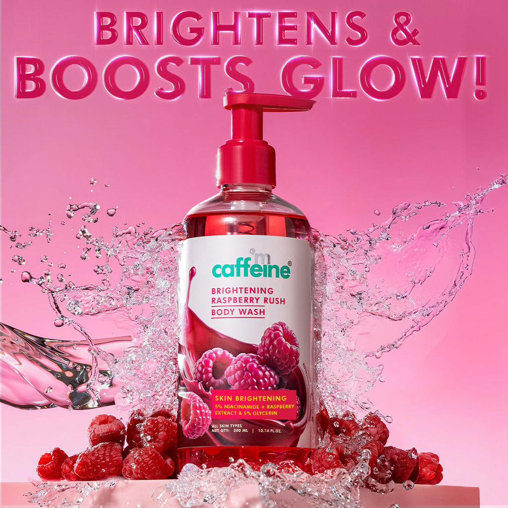 Brightening Body Wash 5% Niacinamide & Raspberry Boosts Glow, 5% Glycerine Softens Skin