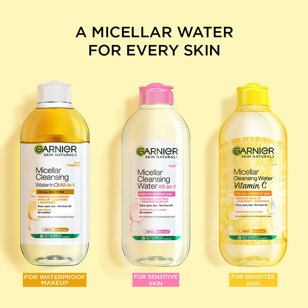 Skin Naturals Micellar Oil-Infused Cleansing Water For Cleansing & Make-Up Remover | 125ml