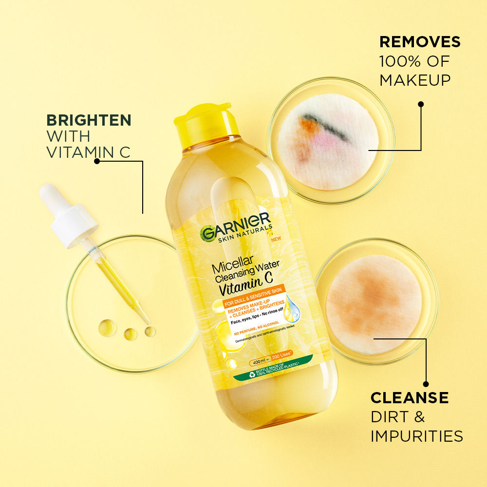 Vitamin C Micellar Water - Removes Makeup, dust & impurities For Dull Skin