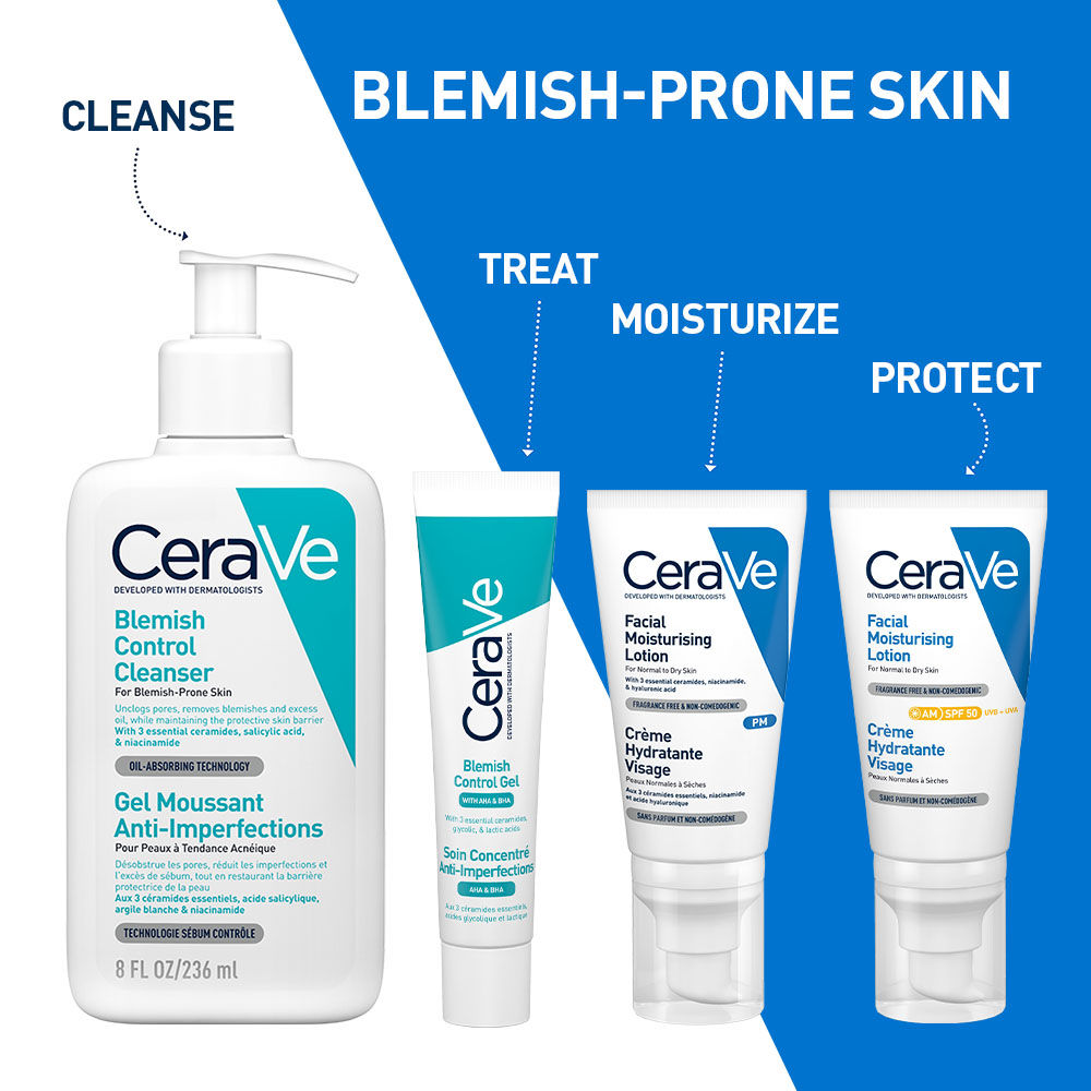 Blemish Control Gel with 2% Salicylic Acid, AHA & Niacinamide for Acne Spot Treatment