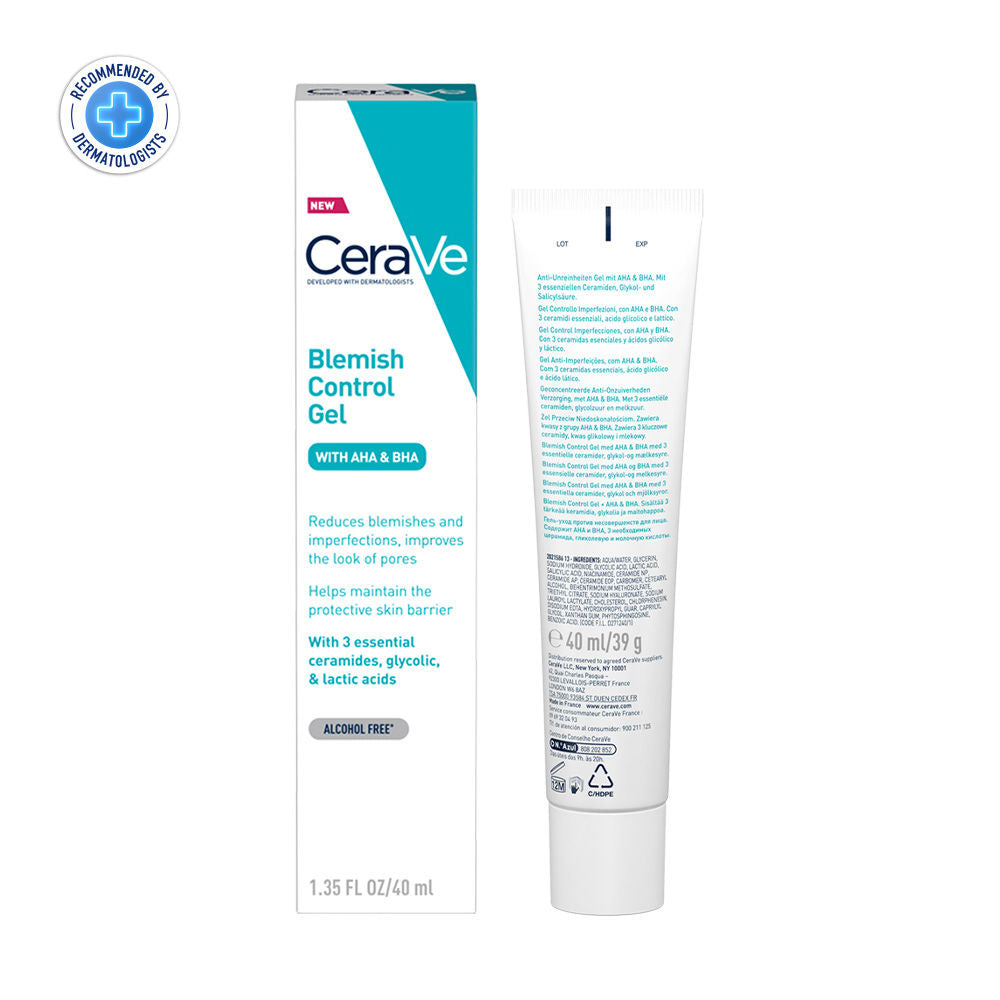Blemish Control Gel with 2% Salicylic Acid, AHA & Niacinamide for Acne Spot Treatment