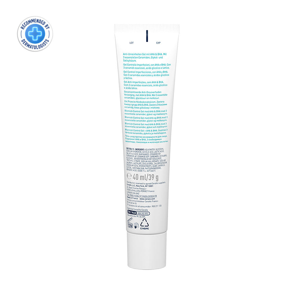 Blemish Control Gel with 2% Salicylic Acid, AHA & Niacinamide for Acne Spot Treatment