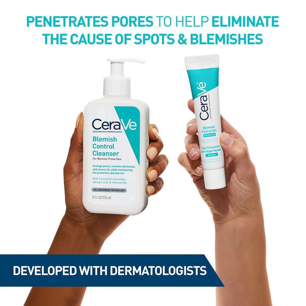 Blemish Control Gel with 2% Salicylic Acid, AHA & Niacinamide for Acne Spot Treatment