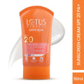 SafeSun Sunscreen Cream SPF 20 PA+ ,Berry & Fennel Seed Extracts,Waterproof & Oil-free