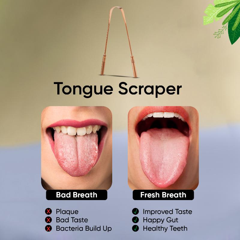 EasyGlide Tongue Cleaner Scaper Copper TCC-02