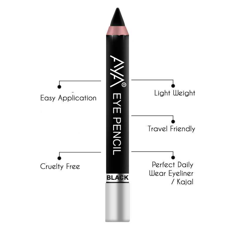 Eye Pencil For Kajal/Eyeliner - Black