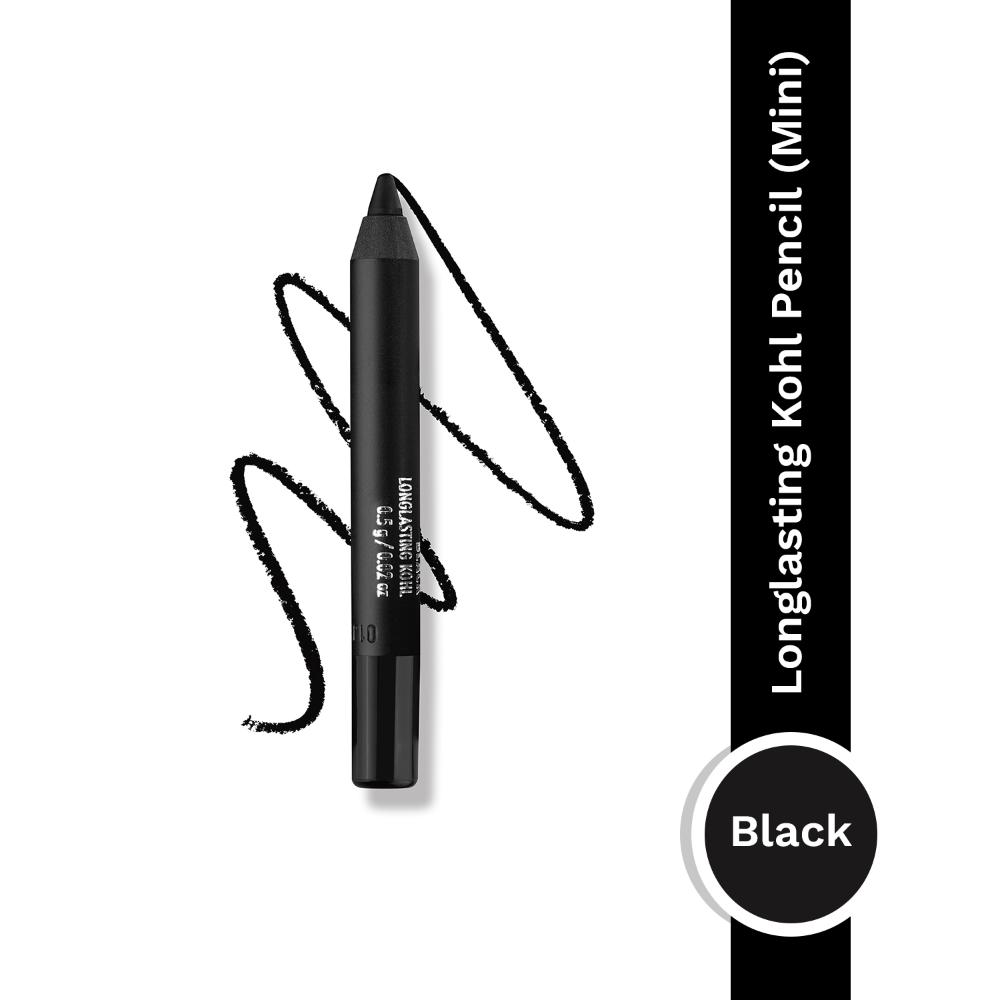 Longlasting Kohl Pencil Mini Black - Waterproof Intense Payoff, One Swipe Application