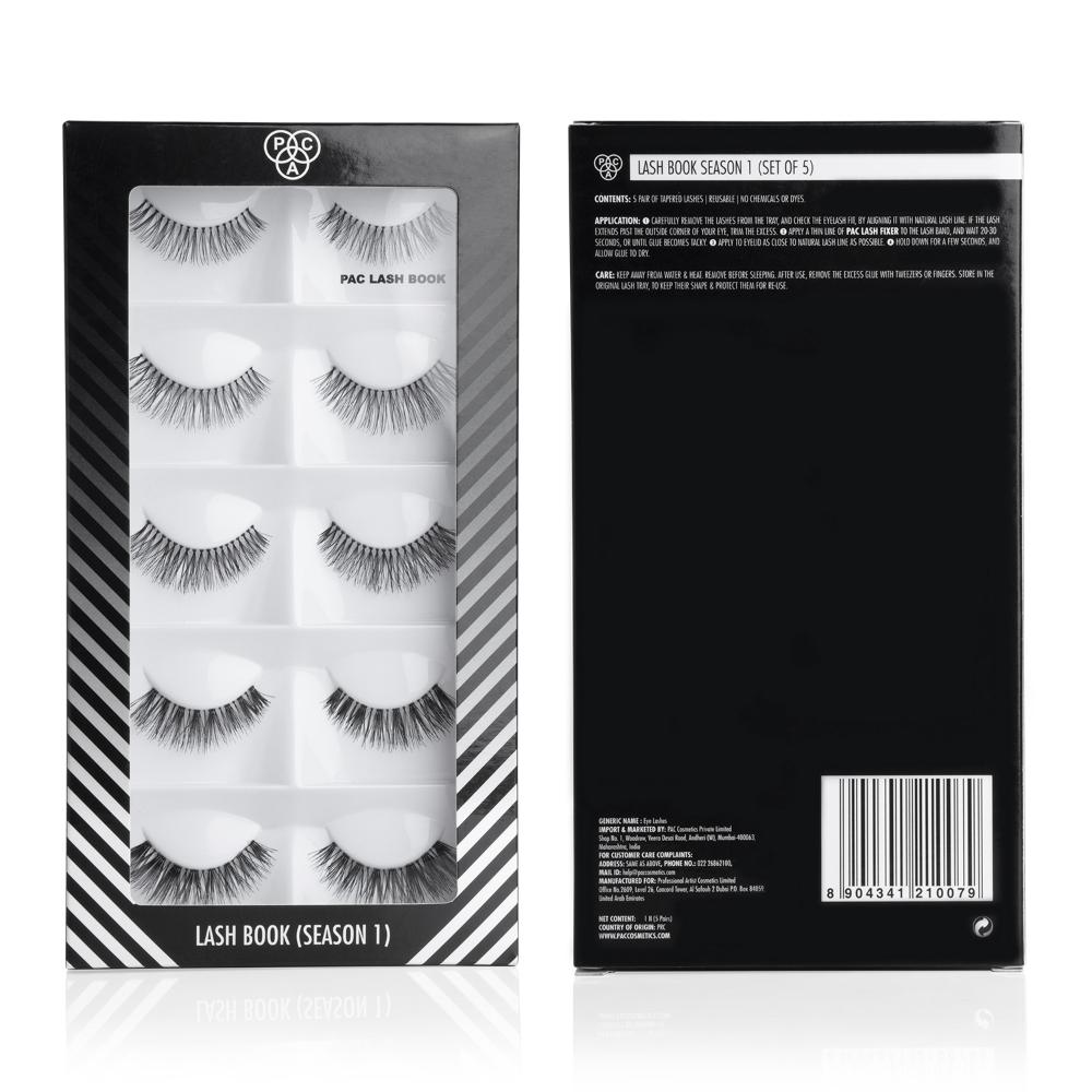 Lash Book Season 1 - Mix of Natural & Bold Lashes, Reusable up to 12X, Lightweight All-Day Wear