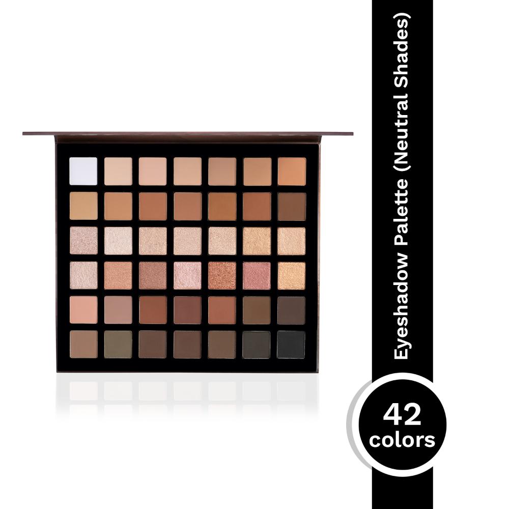 Prism Eyeshadow Palette X42 Neutrals - High Impact Mattes Pearls & Shimmers, Blendable Formula