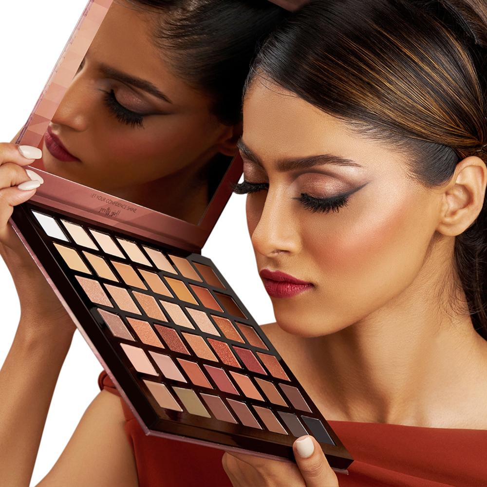 Prism Eyeshadow Palette X42 Neutrals - High Impact Mattes Pearls & Shimmers, Blendable Formula