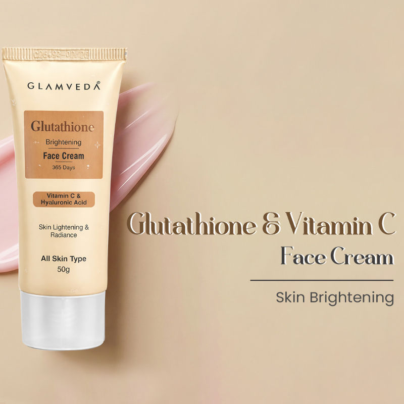 Glutathione Skin Brightening Face Cream with Vitamin C | Lightweight, All Skin Type