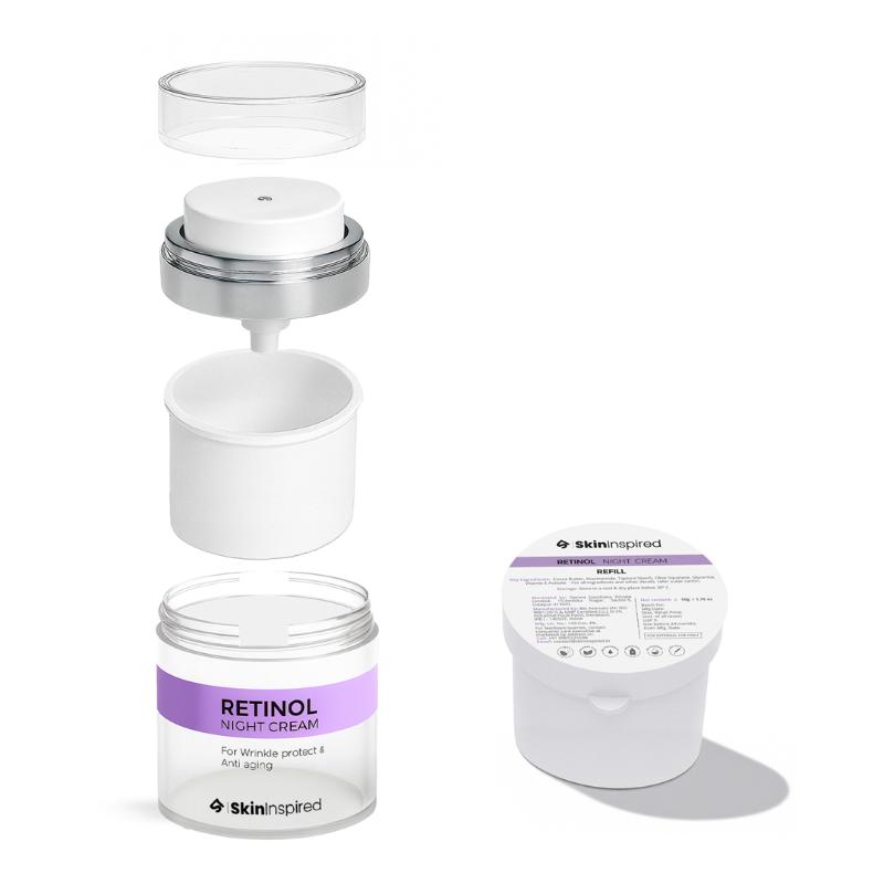 Retinol Night Cream Refill 0.1% Retinol & Hyaluronic Acid Anti-Wrinkle Cream