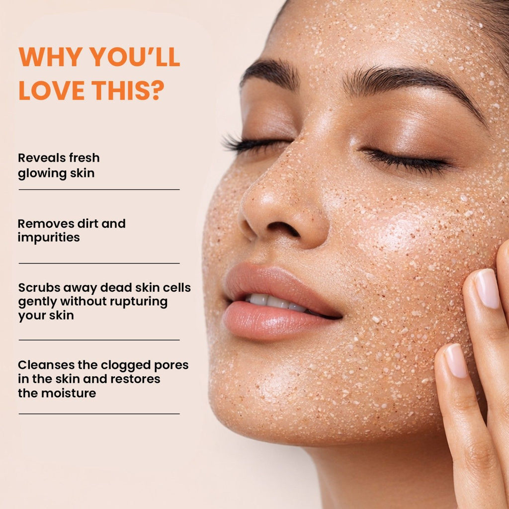 Apriscrub Fresh Apricot Scrub Natural Exfoliating Face Scrub Chemical Free